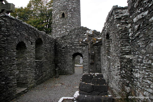 Ruins, Round Tower at Monasterboice