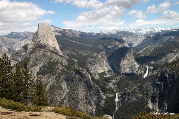 Half Dome, Nevada and Vernal Falls, Glacier Point, Yosemite NP