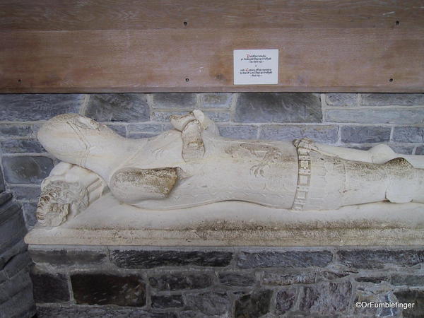 Ancient tomb in St. David Cathedral, Wales