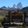Sign at Entry to El Chalten