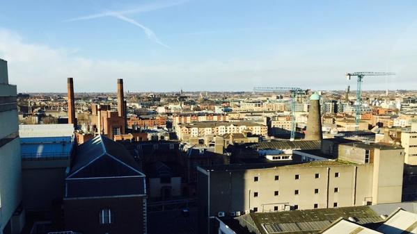View of Dublin from St James Gate