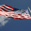 Flag flying over Pearl Harbor