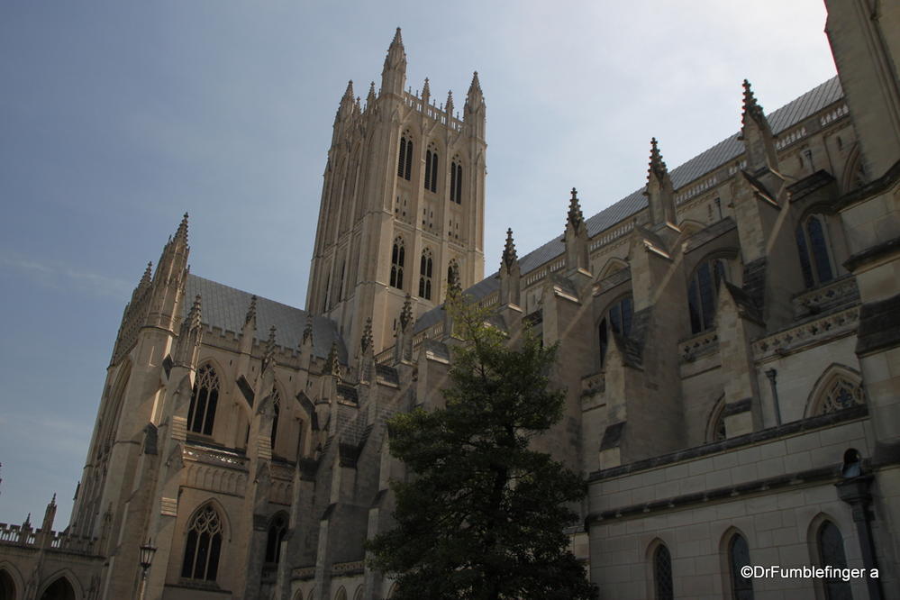 Washington national cathedral is a dramatic