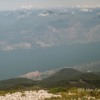 View from the way to the summit of Monte Baldo of Lake Garda
