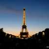 Eiffel Tower at dusk
