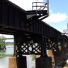 James River Left Canal Right Railroad Bridge Overhead