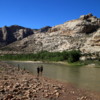 03 Dinosaur National Monument.  Car Tour (39) Green River as it leaves Split Mountain Canyon