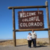 Colorado Road Trips - Us at sign