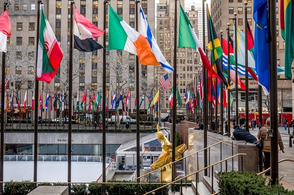Rockefeller Center-Flags