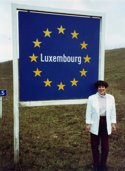 Diane at Luxembourg Border - Copy