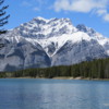 Cascade Mountain, viewed from Johnson Lake, Banff National Park
