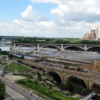 Mississippi River at Minneapolis, with Saint Anthony Falls