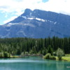 Cascade Pond framed by Mt. Rundle, Banff National Park