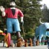 Gigantic Paul Bunyan and Babe the Blue Ox, California