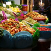 Produce and Salad Vendor, Old Fes Medina, Morocco