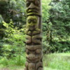 Totem pole at the VanDusen Gardens, Vancouver