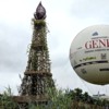 Big Balloon and a Tower of Flowers