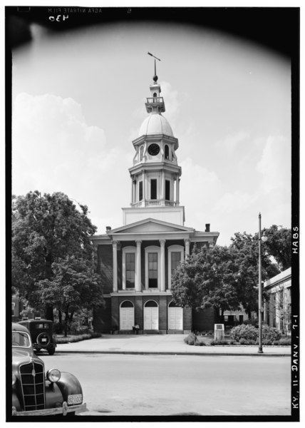 File:Historic American Buildings Survey Lester Jones, Photographer May 30, 1940 SOUTH ELEVATION - Boyle County Courthouse, Danville, Boyle County, KY HABS KY,11-DANV,7-1.tif