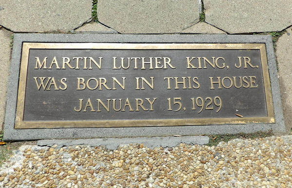 MLK Jr House Plaque