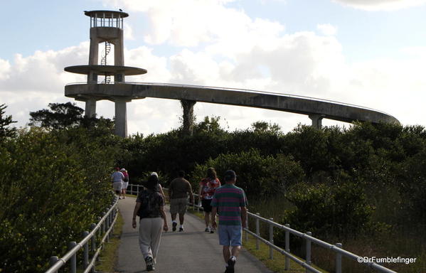 Trail and ramp leading to the Shark Valley Observation Tower