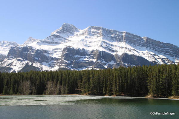 Mt. Rundle viewed from Johnson Lake Trail