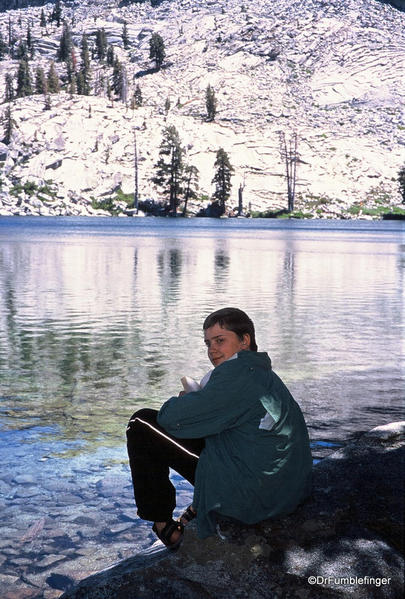 My oldest son at Ostrander Lake.