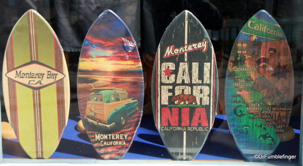 Souvenir surfboards, Cannery Row