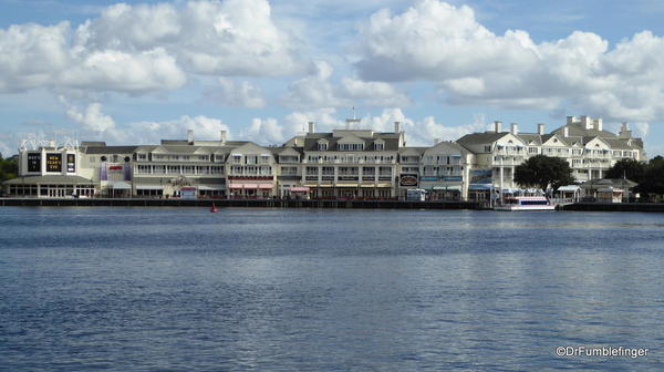 View of the Boardwalk from the Beach Club Resort, Walt Disney World, Florida