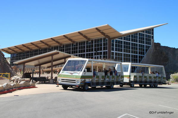 Dinosaur National Monument. Fossil Bone Quarry tram to quarry site