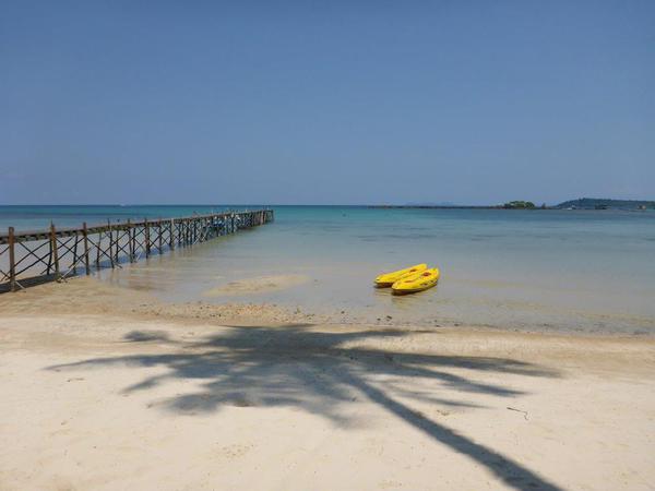 12. Getting ready to kayak at Dusita Resort, Kohn Kod, Thailand