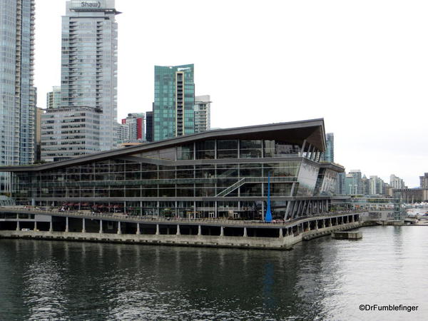 View of the new Convention Center from Canada Place