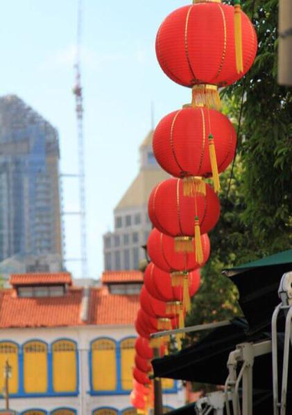 CNY decorations in Chinatown Singapore