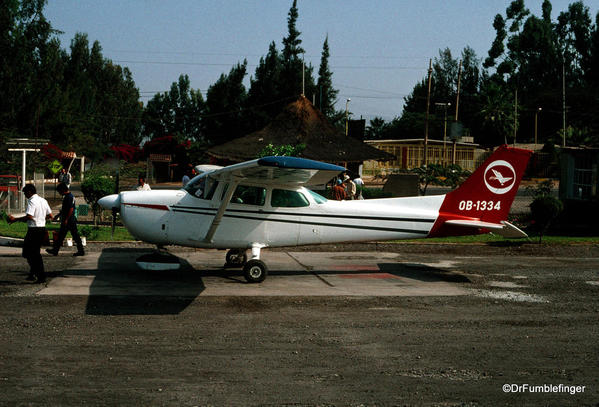 Airplane we took to do an aerial tour of the Nazca Line