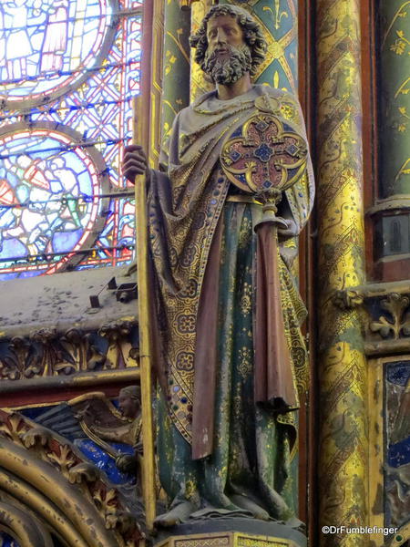 Statue of one of the apostles, Sainte-Chapelle