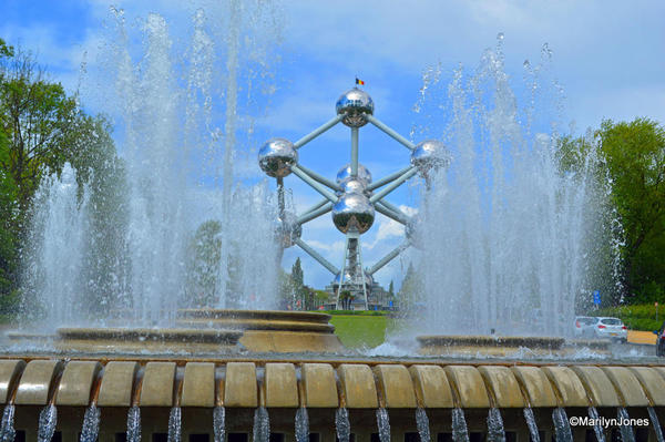 The Atomium was built for the 1958 World Exhibition.