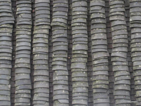 Roof tiles.