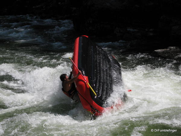 Upside down on Clark Fork River