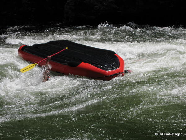 Upside down on Clark Fork River