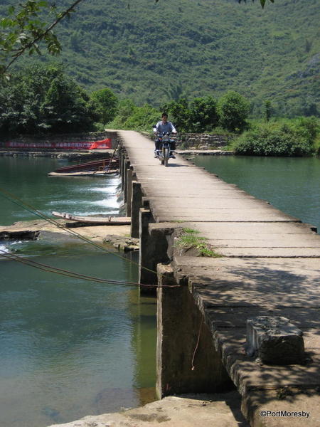 The bridge between village and fields.