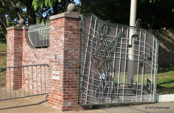 Iconic entry gates into Graceland