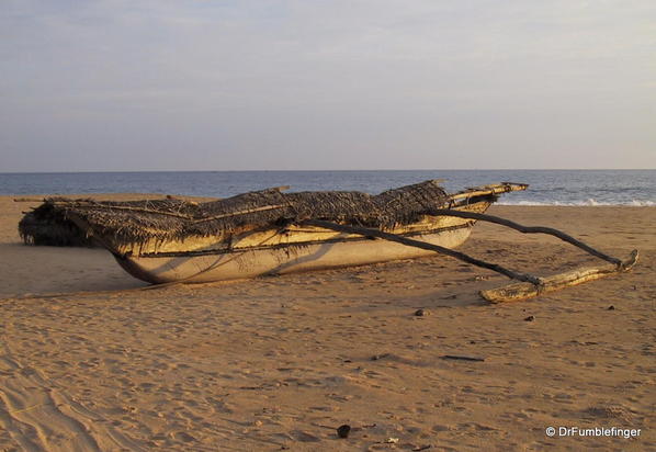 Fishing Boat on Hikkaduwa beach