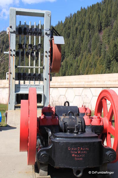 Wallace, Idaho -- Mining display at Visitor Center