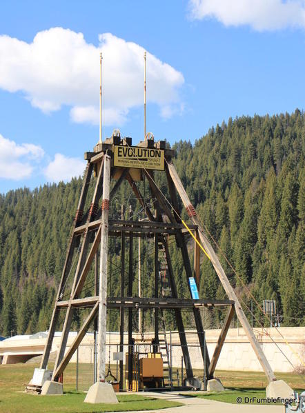 Wallace, Idaho -- Mining display at Visitor Center