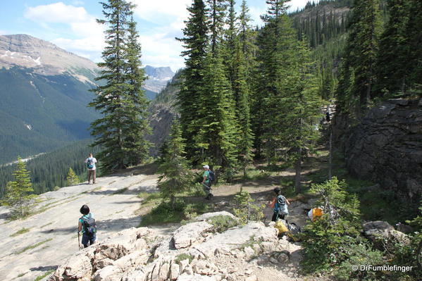 Reaching the upper cliff, Twin Falls