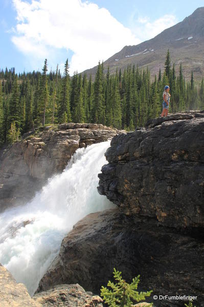 Twin Falls precipice, Yoho Valley