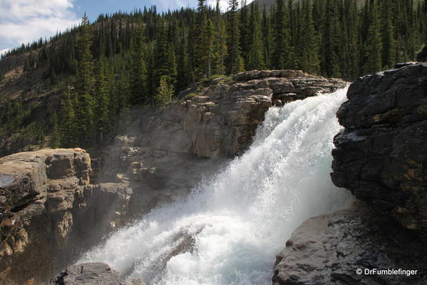 Twin Falls precipice, Yoho Valley