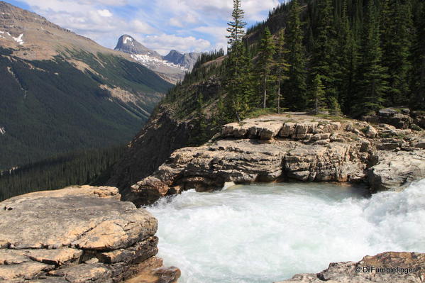 Twin Falls precipice, Yoho Valley