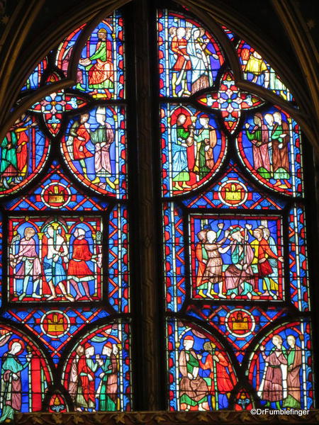 Details of the stained glass, Sainte-Chapelle