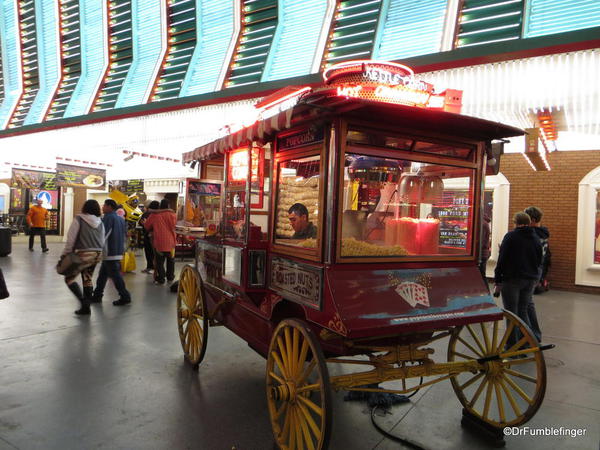 Downtown Vegas -- popcorn cart