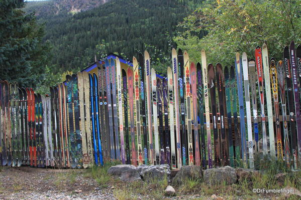 Home in Silver Plume, with old ski fence